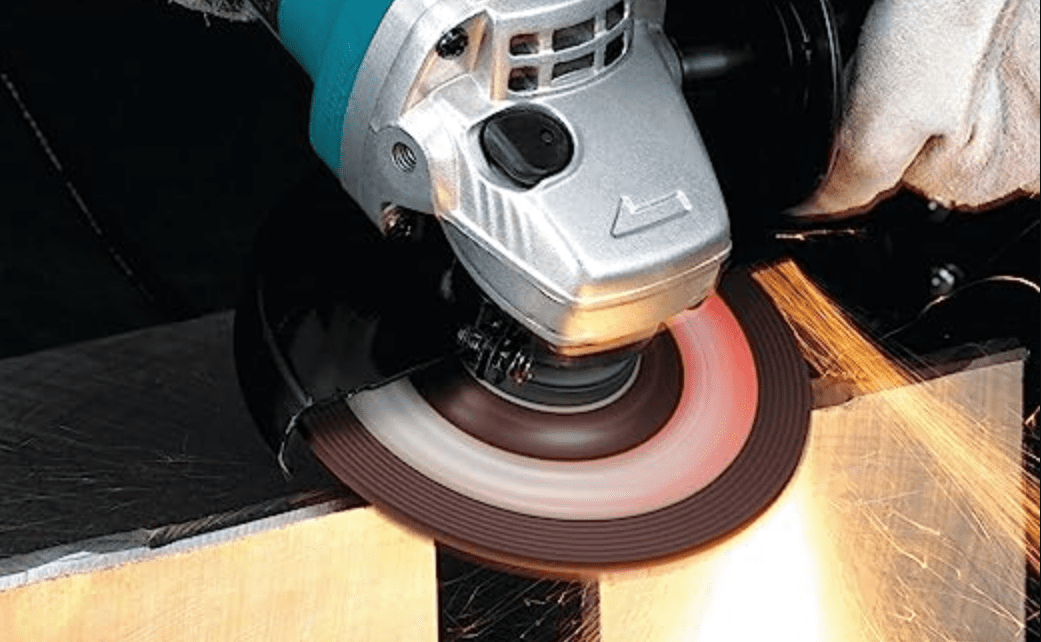 Angle Grinder Approach sharpening lawn mower blade
